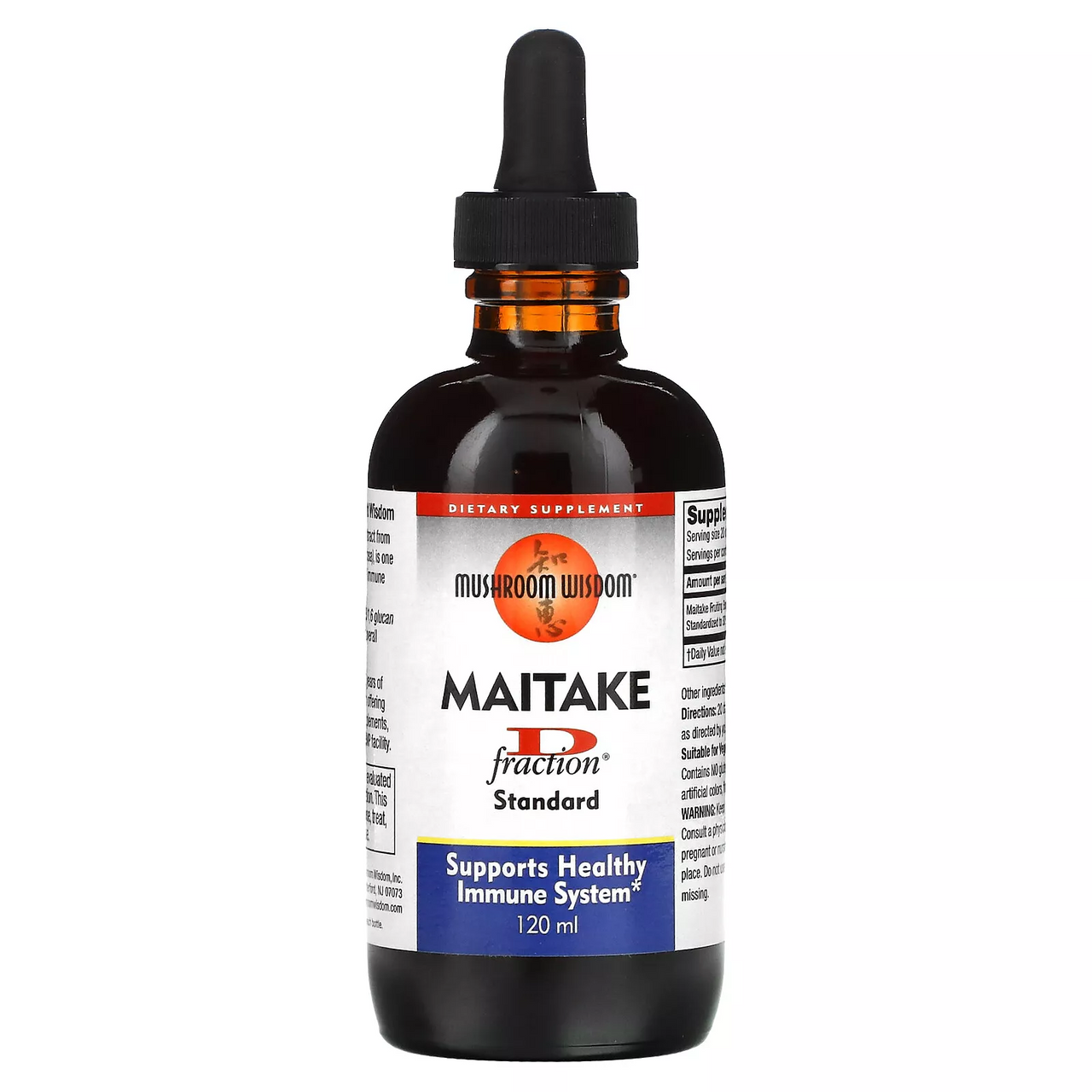 Mushroom Wisdom Grifron Maitake Standard D-Fraction, Alcohol-Free - 4 Oz